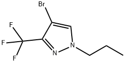 4-BroMo-1-propyl-3-(trifluoroMethyl)pyrazole Structure