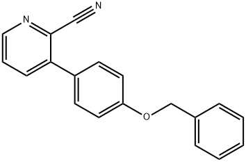 3-[4-(Benzyloxy)phenyl]pyridine-2-carbonitrile Structure
