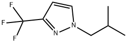 1-ISOBUTYL-3-TRIFLUOROMETHYL-1H-PYRAZOLE, 1437795-15-7, 结构式