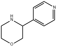 3-(4-ピリジニル)モルホリン 化学構造式
