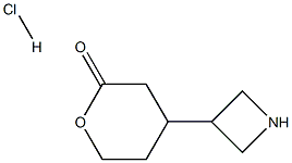 4-(Azetidin-3-yl)tetrahydro-2H-pyran-2-one hydrochloride Structure