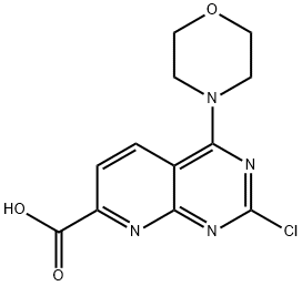 2-Chloro-4-Morpholinopyrido[2,3-d]pyriMidine-7-carboxylic acid Struktur