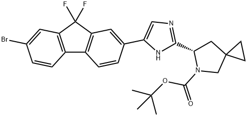 tert-Butyl 6-(5-(7-bromo-9,9-difluoro-9H-fluoren-2-yl) Structure