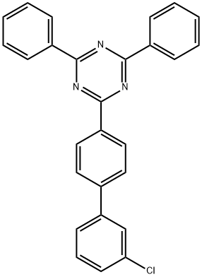 2-(3'-氯[1,1'-联苯]-4-基)-4,6-二苯基-1,3,5-三嗪 结构式