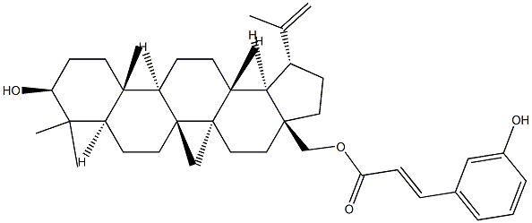 3-O-(E)-クマロイルベツリン 化学構造式
