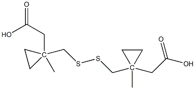 1,1'-[Dithiobis(Methylene)]biscyclopropaneacetic Acid Methyl Ester,1446481-28-2,结构式