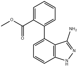 Methyl 2-(3-aMino-1H-indazol-4-yl)benzoate Structure