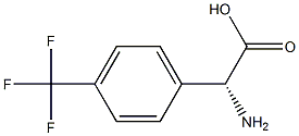 (2R)-2-AMINO-2-[4-(TRIFLUOROMETHYL)PHENYL]ACETIC ACID Struktur
