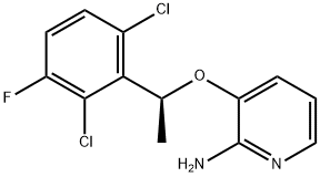 (S)-3-(1-(2,6-dichloro-3-fluorophenyl)ethoxy)pyridin-2-aMine 结构式