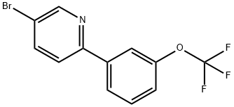 5-溴-2-(3-(三氟甲氧基)苯基)吡啶 结构式