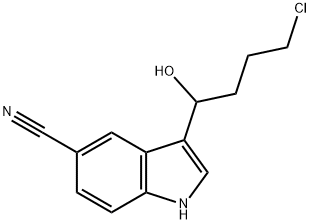 3-(4-Chloro-1-hydroxybutyl)-1H-indole-5-carbonitrile Struktur