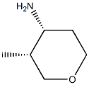 (3R,4R)-3-Methyltetrahydro-2H-pyran-4-aMine Structure