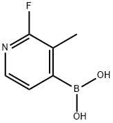 2-fluoro-3-Methylpyridin-4-ylboronic acid 结构式