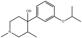 ((3S,4R)-4-(3-4-(3-异丙氧基苯基)-1,3-二甲基哌啶-4-醇乙酯 结构式