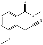 2-(氰基甲基)-3-甲氧基苯甲酸甲酯, 145498-86-8, 结构式