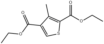 Diethyl 3-Methylthiophene-2,4-dicarboxylate Struktur