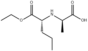 (R)-N-(1-CARBOXYETHYL)-D-NORVALINE 1-ETHYL ESTER, 145682-38-8, 结构式