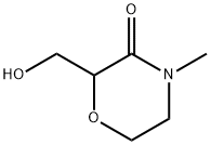 2-(羟甲基)-4-甲基吗啉-3-酮 结构式