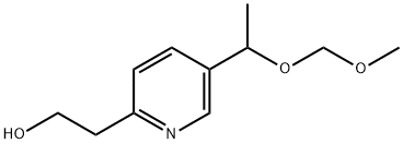 2-(5-(1-(MethoxyMethoxy)ethyl)pyridin-2-yl)ethanol, 146062-58-0, 结构式