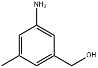 3-氨基-5-甲基苄醇, 146335-25-3, 结构式