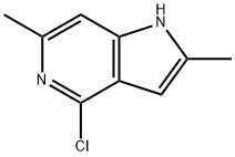 4-CHLORO-2,6-DIMETHYL-5-AZAINDOLE, 146398-90-5, 结构式
