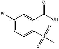 5-BroMo-2-(Methylsulfonyl)benzoic acid 化学構造式