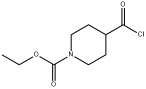 Ethyl 4-(Chlorocarbonyl)-1-piperidinecarboxylate Struktur