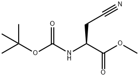 tert-butyl (S)-1-(Methoxycarbonyl)-
2-cyanoethylcarbaMate 化学構造式