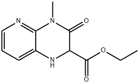 乙基 4-甲基-3-羰基-1,2,3,4-四氢吡啶并[2,3-B]吡嗪-2-羧酸酯, 1471-85-8, 结构式
