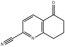 5-oxo-5,6,7,8-tetrahydroquinoline-2-carbonitrile Structure