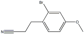 3-(2-BroMo-4-Methoxyphenyl)propanenitrile 结构式