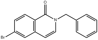 2-benzyl-6-broMo-isoquinolin-1-one Structure