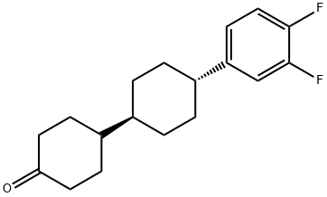 4-[4-trans-(3,4-Diflourphenyl)-cyclohexyl]-cyclohexanon Structure