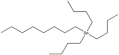 Tributyloctylstannane Struktur