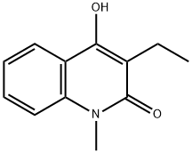 3-Ethyl-4-hydroxy-1-Methylquinolin-2(1H)-one 化学構造式