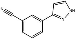 3-(2H-Pyrazol-3-yl)benzonitrile 化学構造式