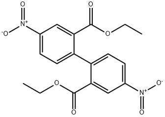 4,4'-二硝基[1,1'-联苯] -2,2'-二羧酸二乙酯 结构式