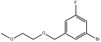 1-broMo-3-fluoro-5-((2-Methoxyethoxy)Methyl)benzene Struktur