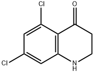 5,7-dichloro-2,3-dihydro-1H-quinolin-4-one Struktur
