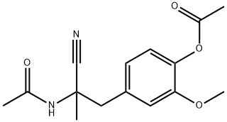 N-[2-[4-(Acetyloxy)-3-Methoxyphenyl]-1-cyano-1-Methylethyl]acetaMide Structure