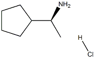 (S)-1-CyclopentylethanaMine Hydrochloride 结构式