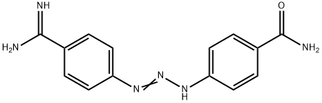 4-[3-[4-(AMinoiMinoMethyl)phenyl]-1-triazenyl]benzaMide 结构式