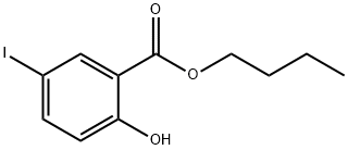 Butyl 2-hydroxy-5-iodobenzoate Structure