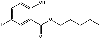 Pentyl 2-hydroxy-5-iodobenzoate Struktur