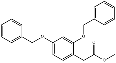 2,4-双(苄氧基)苯乙酸甲酯 结构式