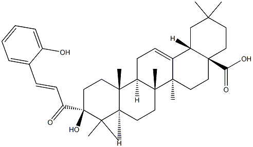 3-O-(E)-Hydroxycinnamoyl oleanolic acid Struktur