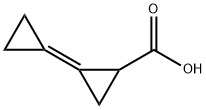 Cyclopropanecarboxylic acid, 2-cyclopropylidene- Structure