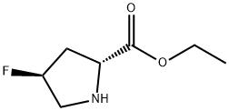 Ethyl (2R,4S)-4-fluoropyrrolidine-2-carboxylate Struktur