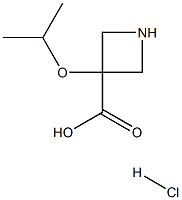 3-Isopropoxyazetidine-3-carboxylic acid hydrochloride Struktur
