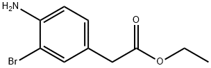 (4-AMino-3-broMo-phenyl)-acetic acid ethyl ester Structure